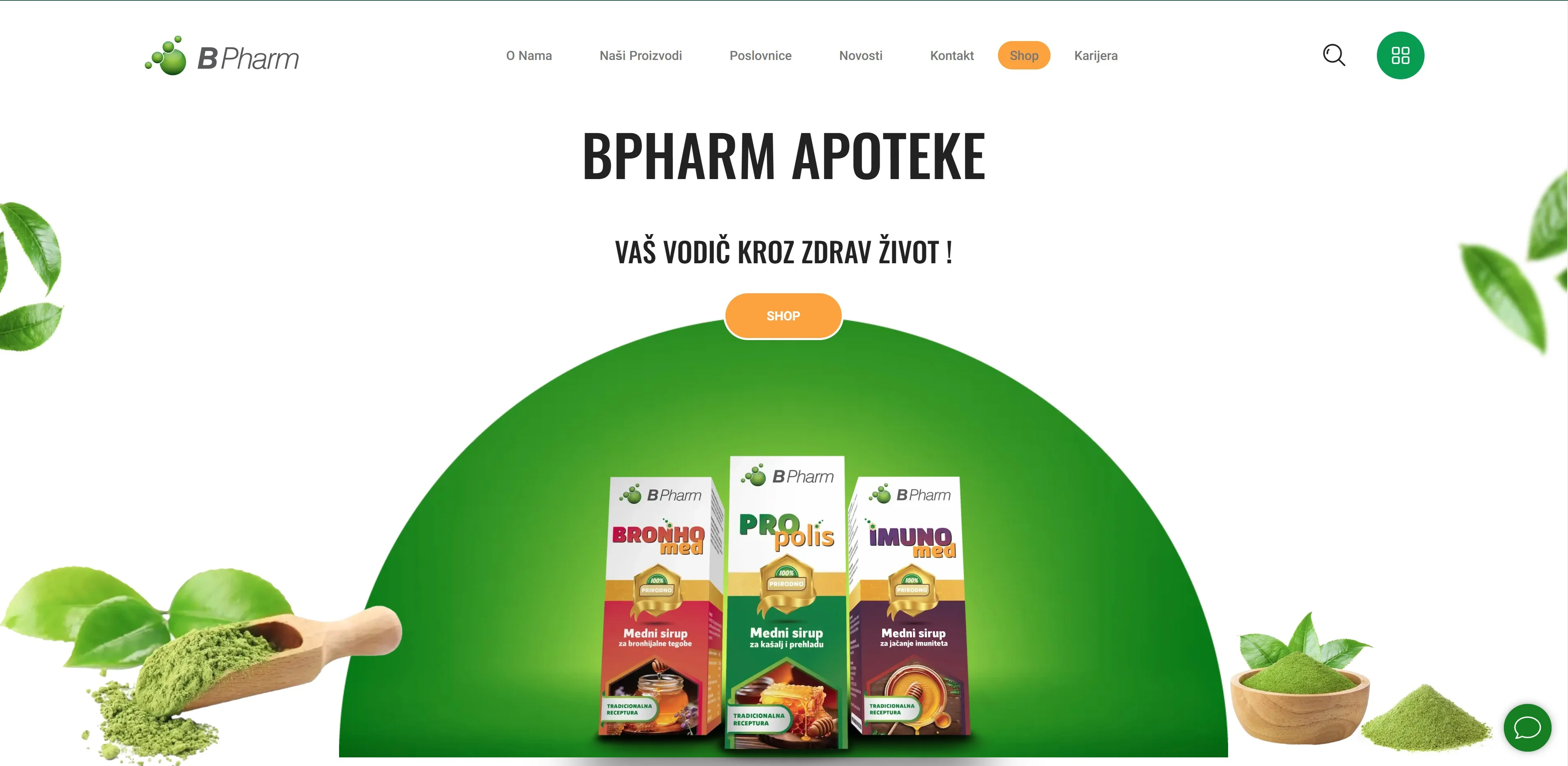 B Pharm webshop - kompletan digitalni ekosistem u produkciji
