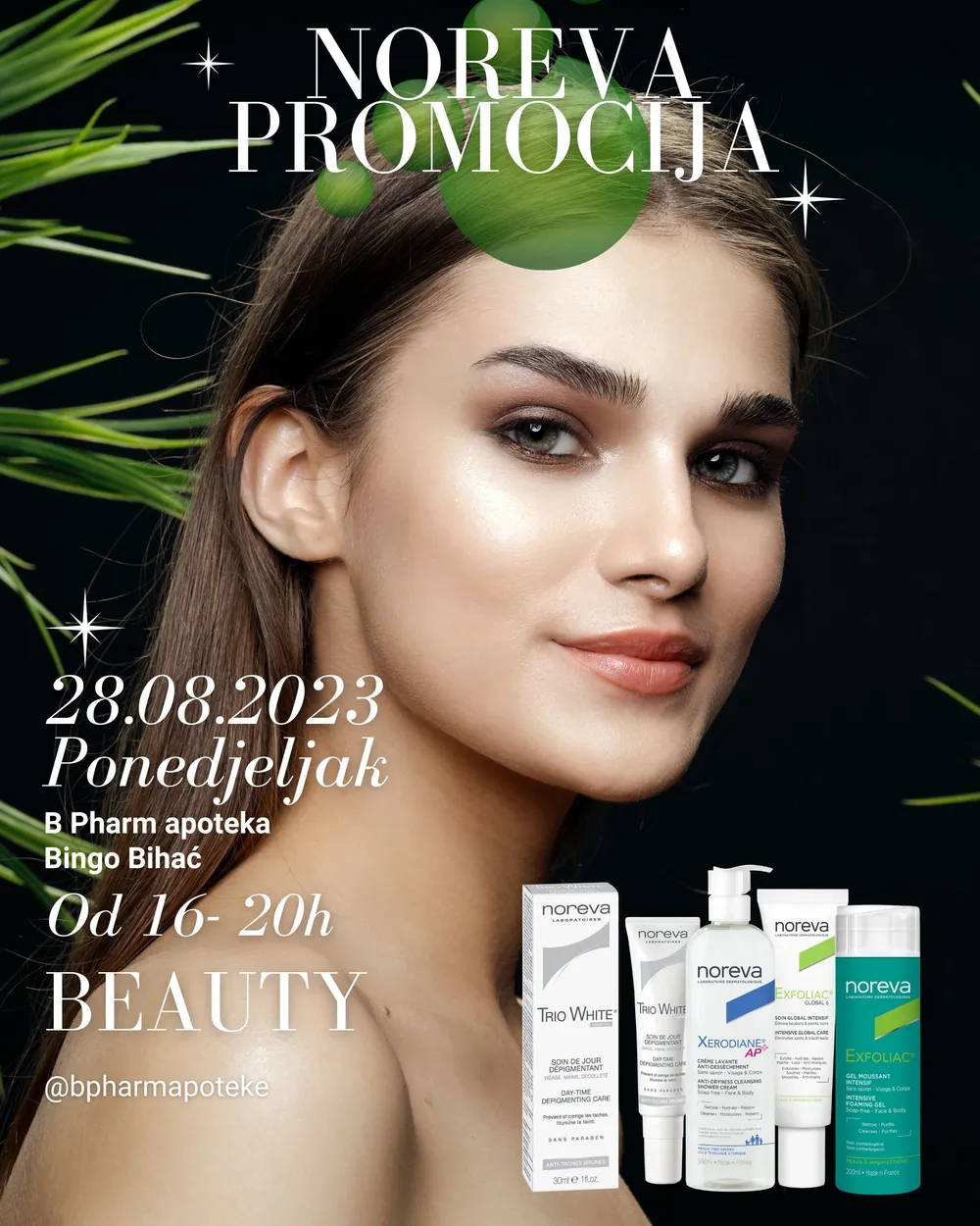 Social media content - Black Modern Beauty Promotion Magazine Cover (Instagram Post (Square)) (1080 x 1350 px)