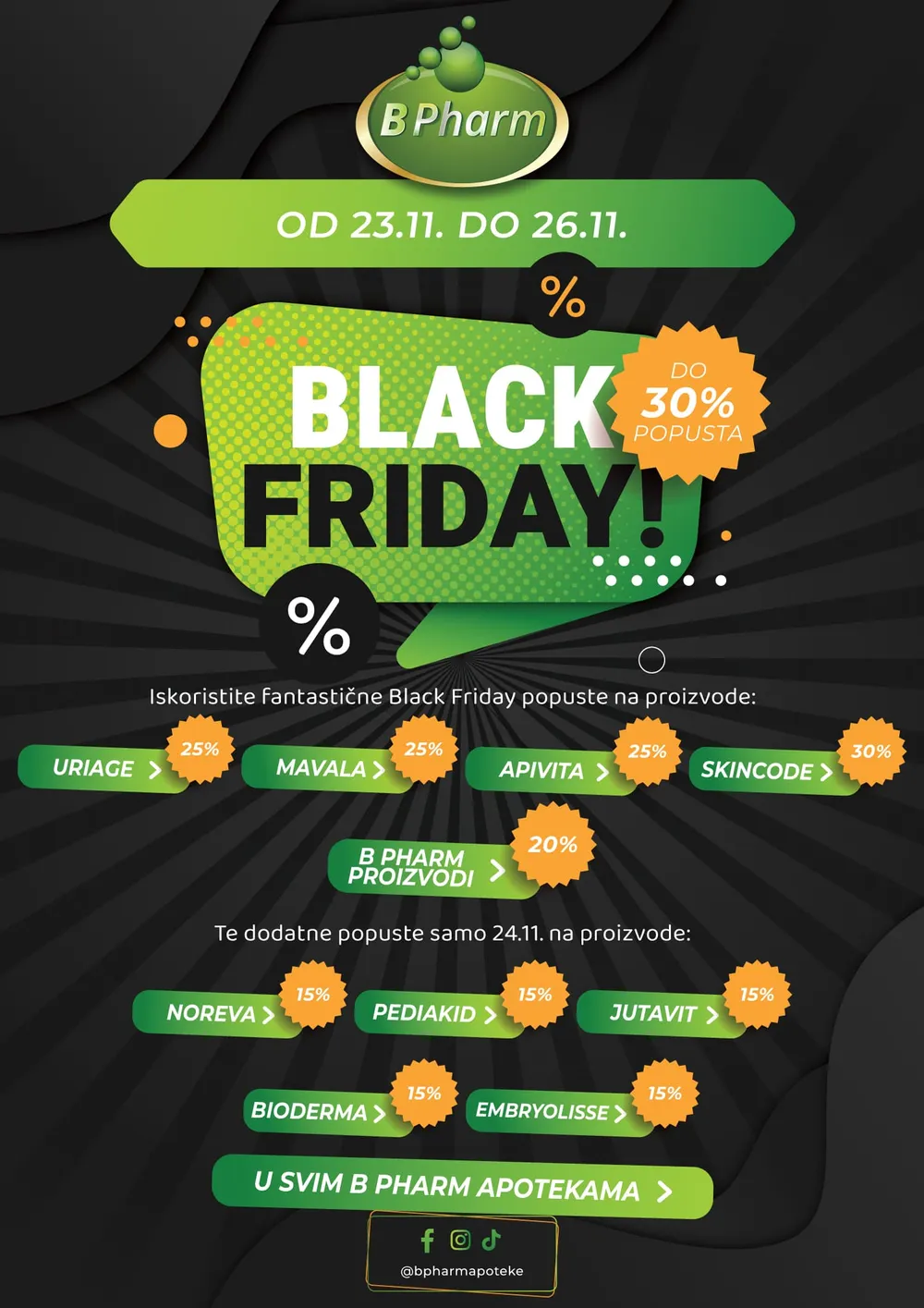 Social media content - Black-Friday-Poster-B-Pharm