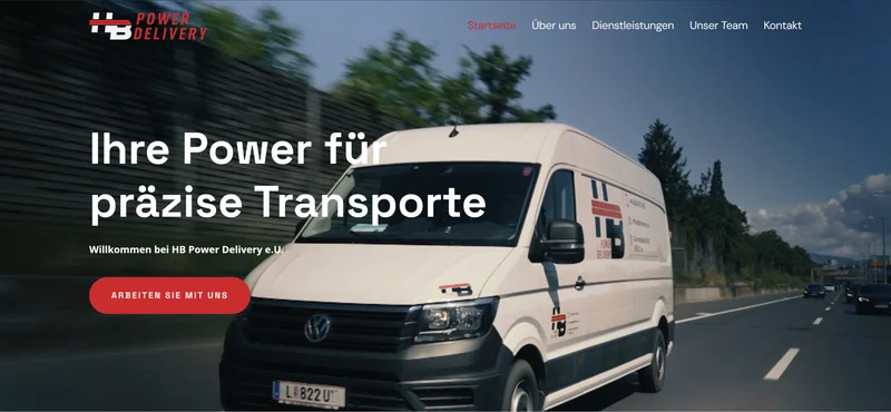 HB Power Delivery website preview