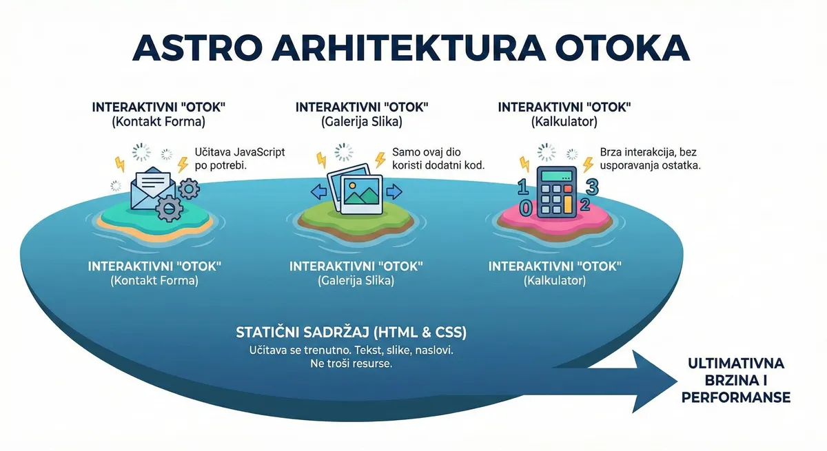 AstroJS arhitektura otoka