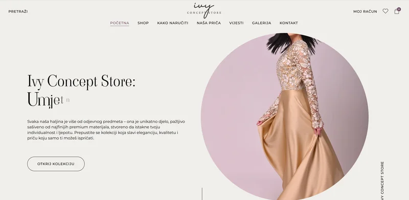 Ivy Concept Store website preview